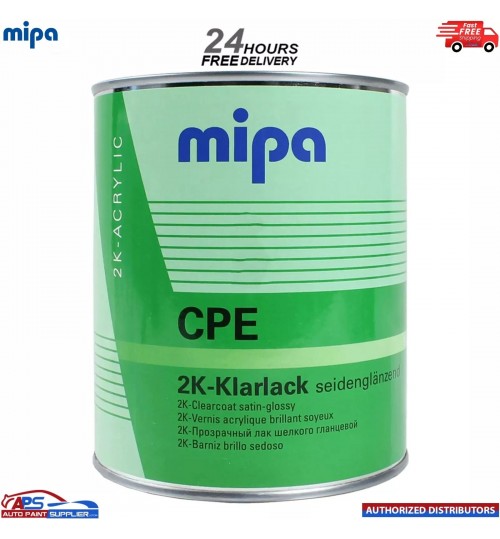 MIPA CPE 2K 2:1 Satin Clearcoat Lacquer 1L – Premium for DIY & Professional Use